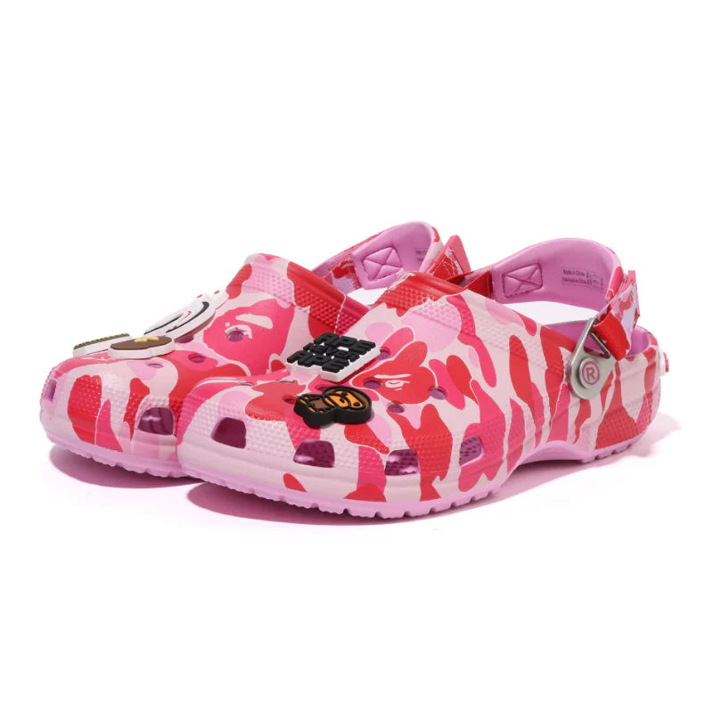 BAPE CROCS PINK